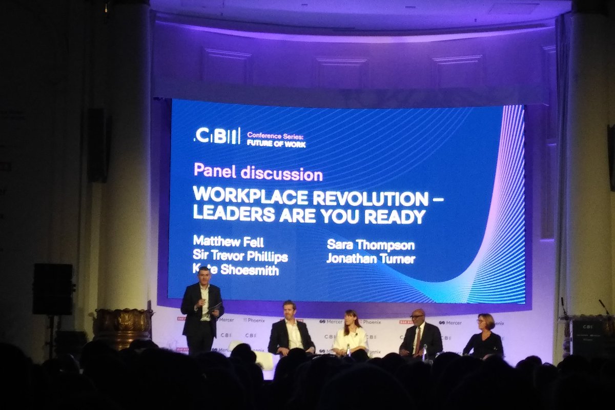 Standing room only at the @CBItweets #FutureofWork23 conference. So positive to see so many employers engaging with the changes which need to be made #FutureOfWork