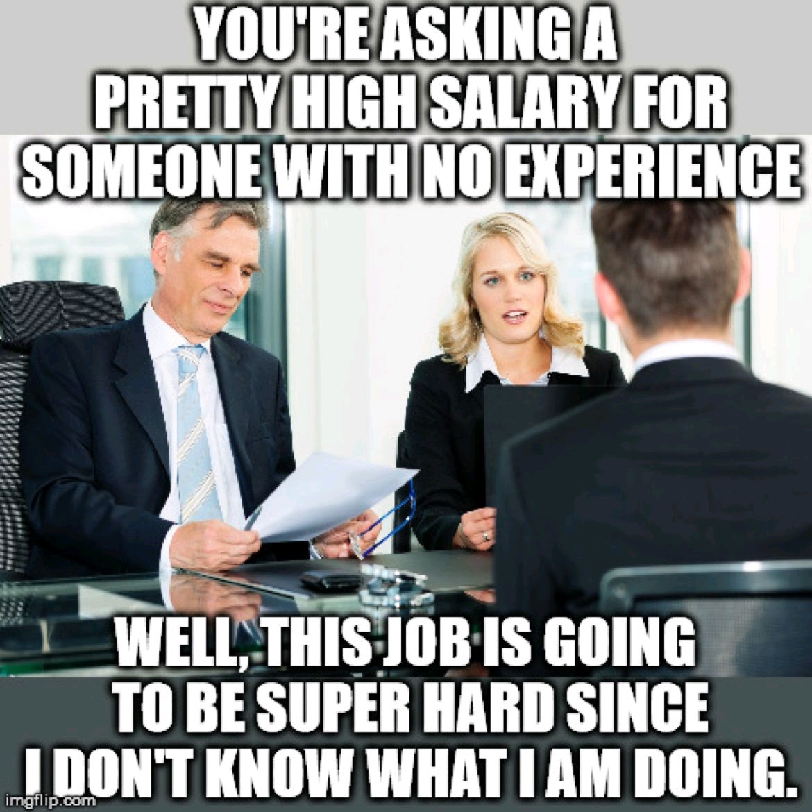 #NoExperienceNoSalary #LearningOnTheJob #ExperienceVsSalary #HardWorkNoExperience #SalaryExpectations #EntryLevelStruggles #PayMeToLearn #TrialByFire #NoPainNoGain #ExperienceMatters #jobmeme #meme #funny