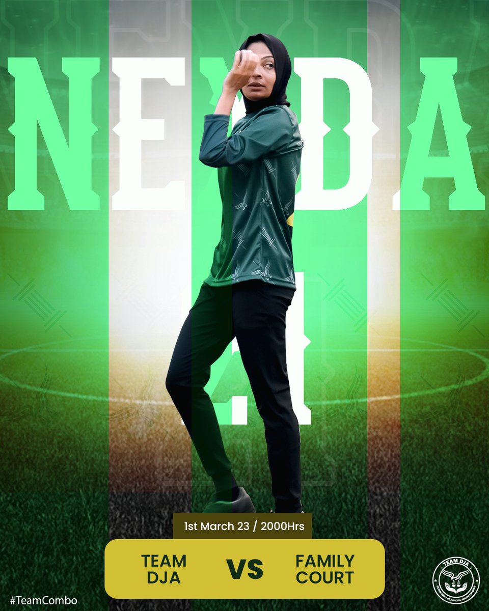 Match Day 2 (WOMENS), 1st March / 2000hrs. TEAM DJA VS FAMILY COURT
<a href="/judiciarymv/">Maldives Judiciary</a> 
 #bandaaracup2023