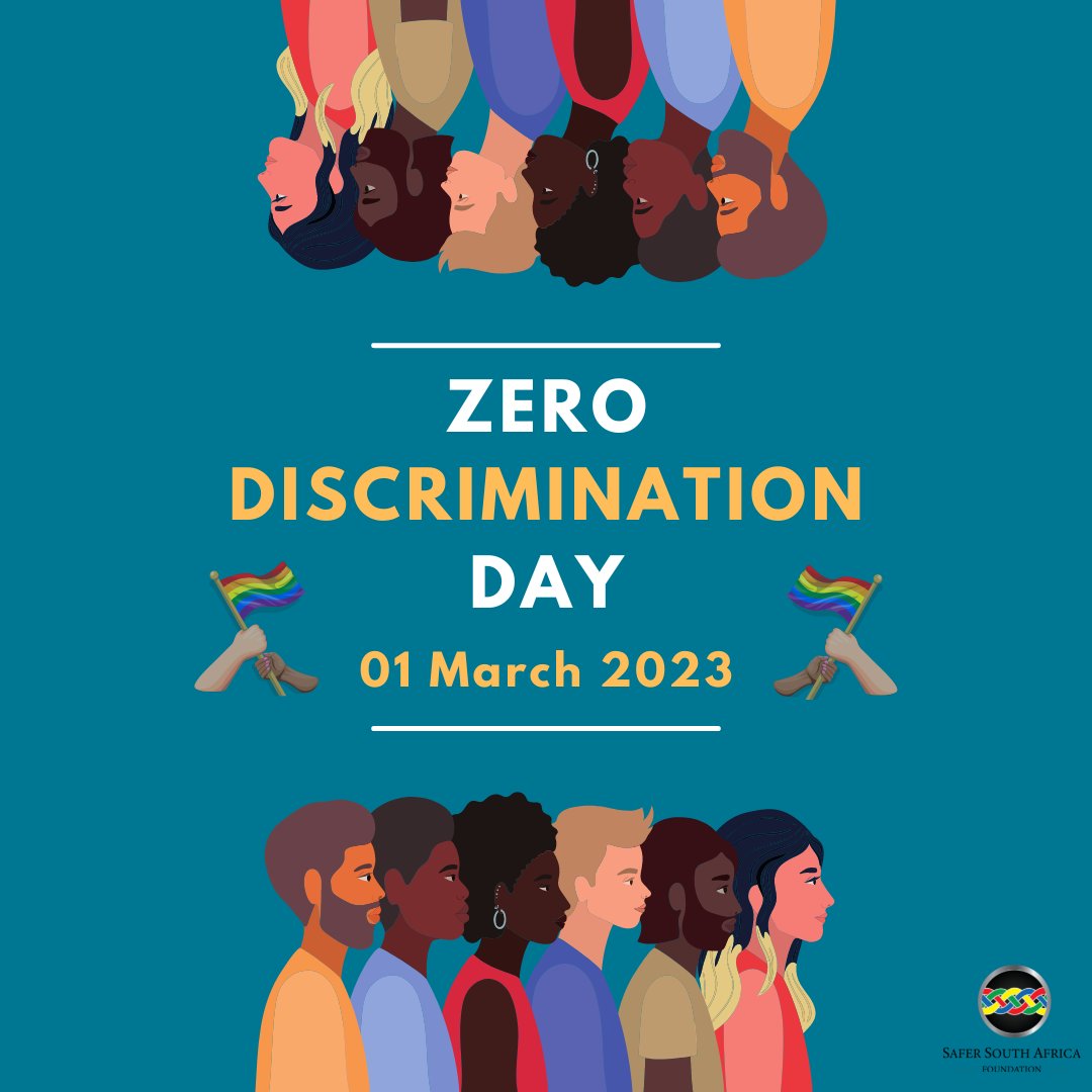 SaferSA_'s tweet photo. Today is Zero Discrimination Day.
Let's do our bit to ensure a just society for all✊🏽🇿🇦 #zerodiscrimination #saynotodiscrimination #SaferSA https://t.co/KlRtvCZOJX