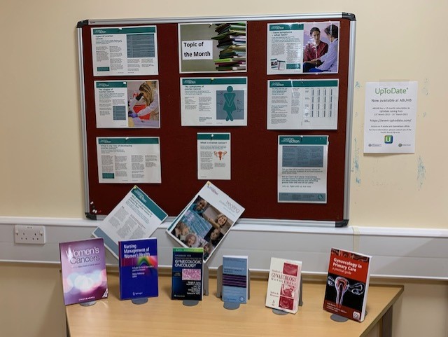 ABUHBlibraries's tweet photo. Our topic of the month at the Royal Gwent Hospital Library is Ovarian Cancer and we've put together some books and materials on the topic #Libraries #MedicalEducation #Reading #ABUHB #RoyalGwent https://t.co/gvLaGWVXtV