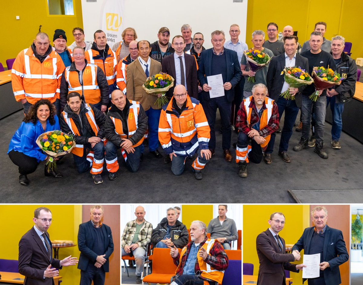 UW Groen verzorgt ook de komende 4 jaar het groenonderhoud in de gehele <a href="/gemHouten/">Gemeente Houten</a>. Het nieuwe contract is met koffie en gebak gevierd met medewerkers van UW Groen en de gemeente in de raadszaal van het Houtense gemeentehuis. Lees meer op onze website: uw.nl/nieuws/nieuws/…