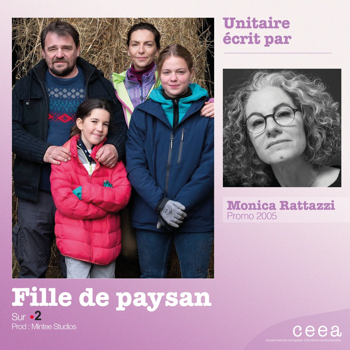 Ceea_edu's tweet image. 📺 FILLE DE PAYSAN | Unitaire signé Monica Rattazzi (promo #CEEA 2005), réalisé par Julie Manoukian.

📅 Diffusion ce soir sur #France2.

👉 Voir la bande-annonce : bit.ly/3EOlwCe