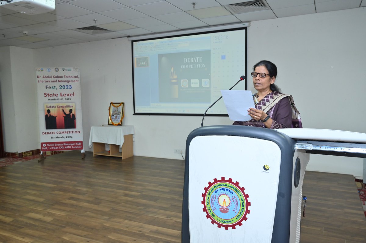 Debate(English/HINDI) competition at Dr. Abdul Kalam Technical, Literary &amp; Management Fest 2023
