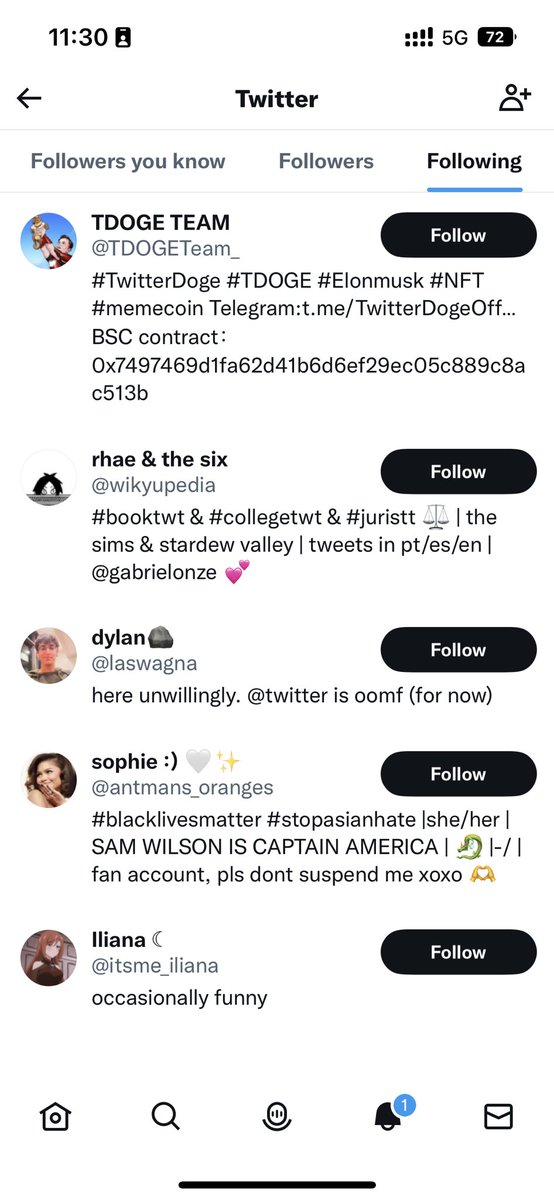 clarebridget's tweet photo. These are the only five people twitter follows… https://t.co/qCLxURpvwB