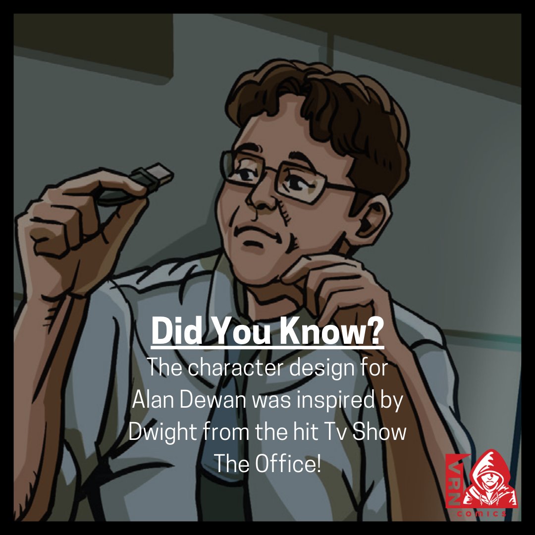vrncomics's tweet photo. Did you know? Alan Dewan was inspired by Dwight from The Office! The similarity is uncanny! Thanks @rae_ariadne for spotting this before we even announced this!

👉 For more fun facts, visit https://t.co/DrNhRpCKj7!

 #Hackerhero #VRNComics #Hackerssuperheroesofthedigitalage https://t.co/vTdBZmt3wu