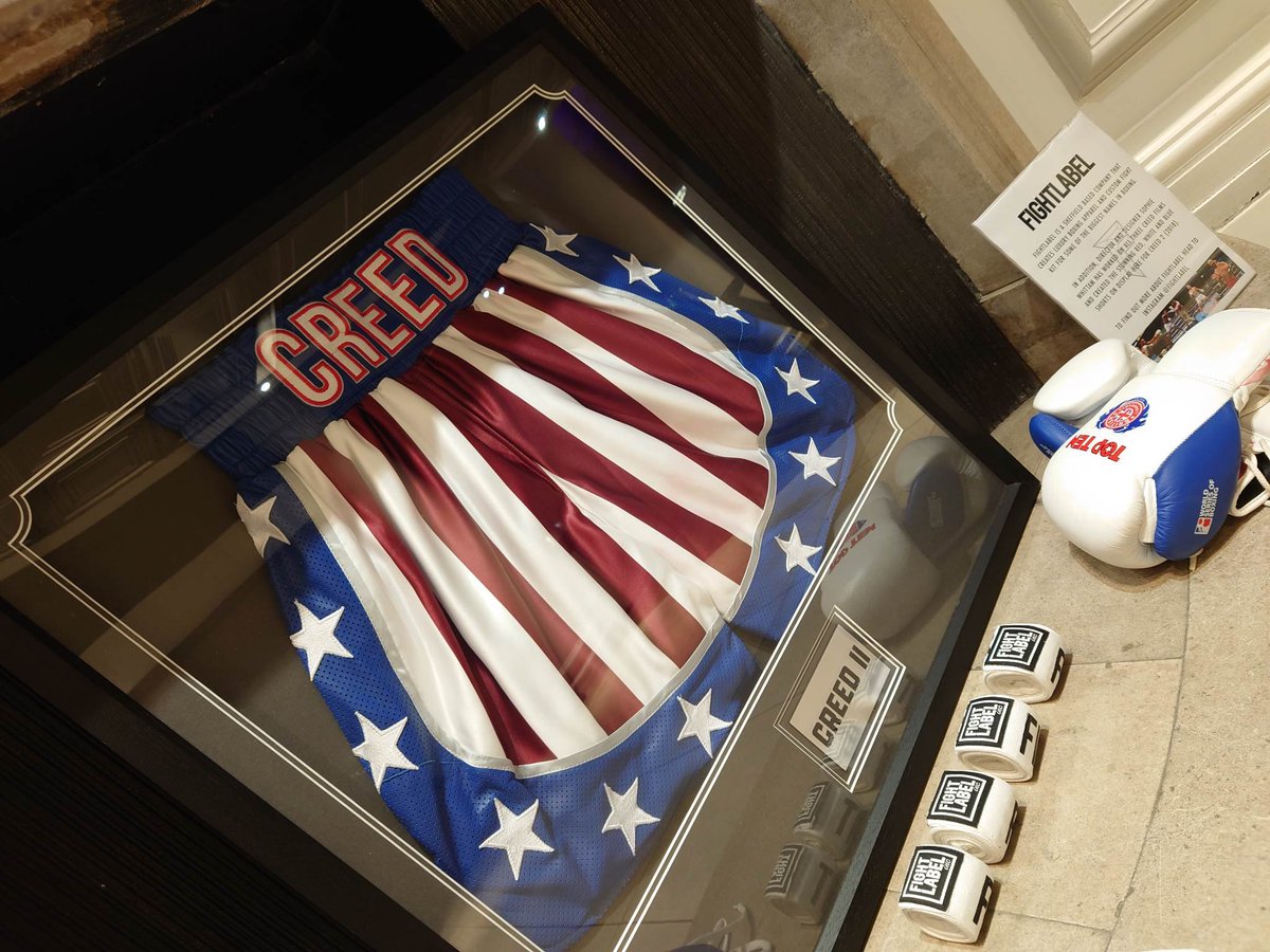 Did you know that the fabulous boxing shorts in the Creed movies are designed by #Sheffield company <a href="/FightLabel/">FIGHTLABEL</a>.  

We are EXTREMELY thankful to Sophie at Fightlabel for loaning us <a href="/michaelb4jordan/">Michael B. Jordan</a>'s Creed shorts from Creed 2!

CREED III is now on sale bit.ly/3SHkca2