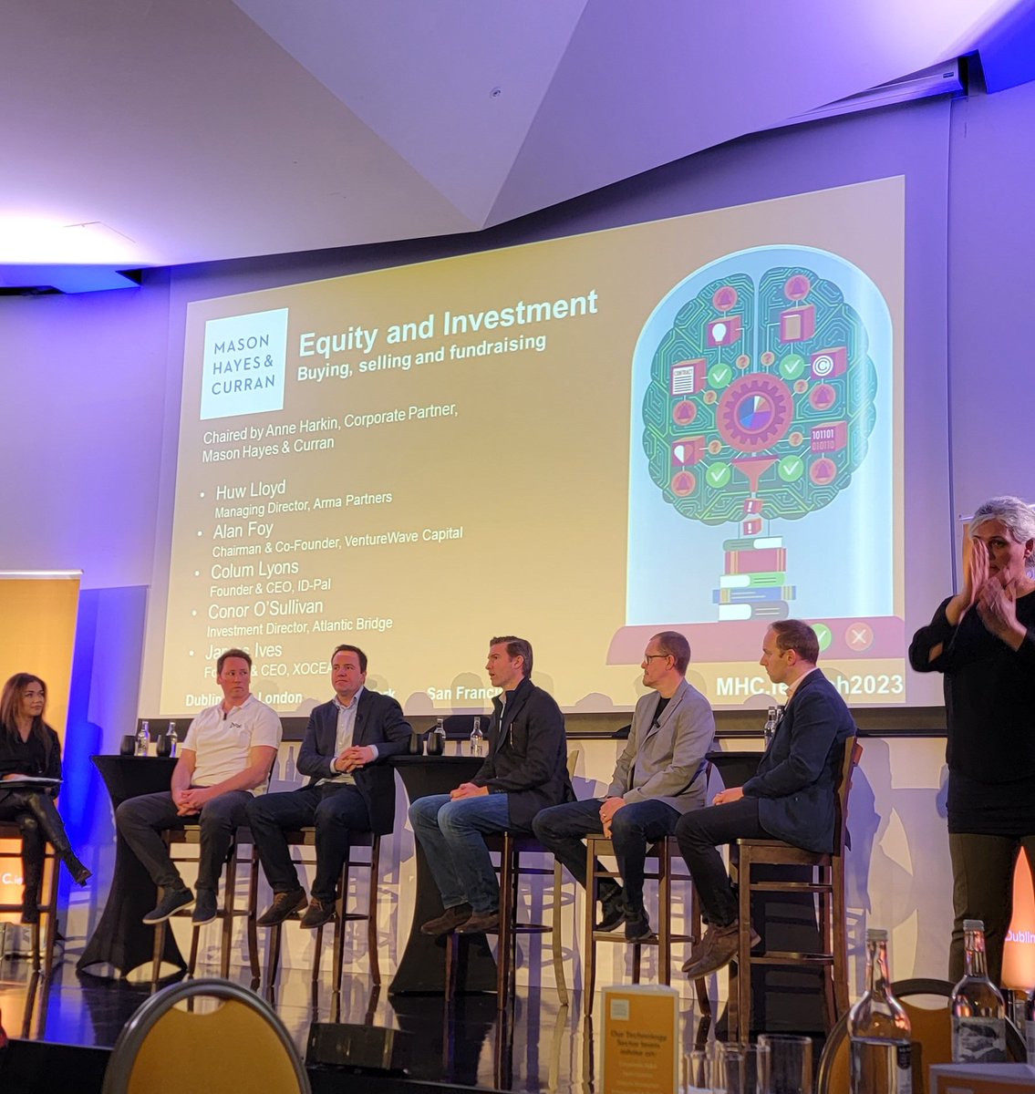 Lay of the land on fundraising for early stage tech startups by the panel.. Close alignment between founders and investors being key to getting through and above current headwinds #mhctech <a href="/MHCLawyers/">Mason Hayes & Curran LLP</a> <a href="/armapartners/">Arma Partners</a> <a href="/Venturewave_Cap/">VentureWave Capital</a> <a href="/ColumLyons/">Colum Lyons</a> <a href="/atlanticbridgev/">Atlantic Bridge</a> <a href="/xoceansocial/">XOCEAN</a>