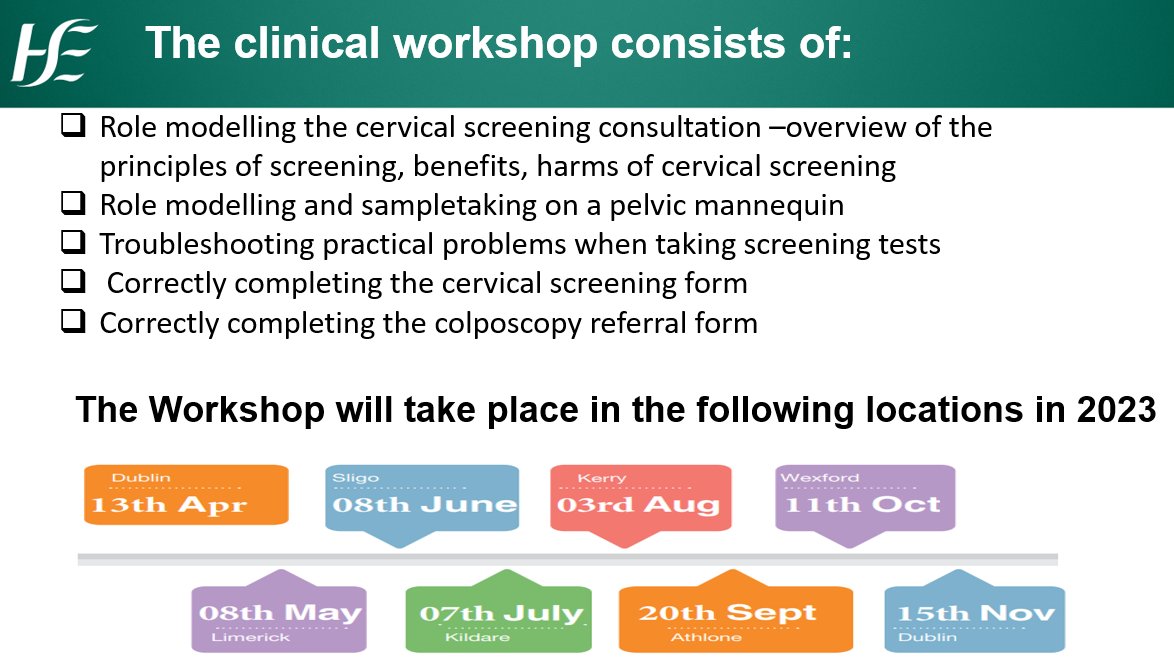 Exciting news!! The #CervicalCheck Screening Training Unit (STU) has launched a new #cervicalscreening education programme for novice and experienced sampletakers. Click here to view programme details nssresources.ie/course/view.ph… Email STU@CervicalCheck.ie if you have any questions