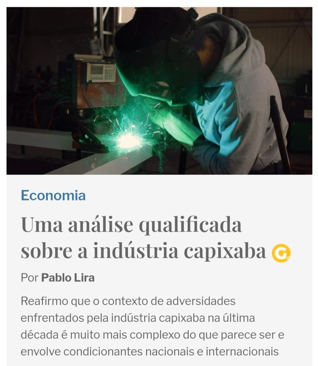 PabloSilvaLira's tweet photo. 📲 Um diálogo produtivo sobre o contexto da indústria do Espírito Santo foi estabelecido pelo último artigo de @luizpaulovellozolucas e a coluna #pablolira em @agazetaes .

🏭 Em meu último artigo na coluna destaquei as gigantescas tragédias que desafiaram a indústria capixaba 🧶 https://t.co/PoDdDeTpIv
