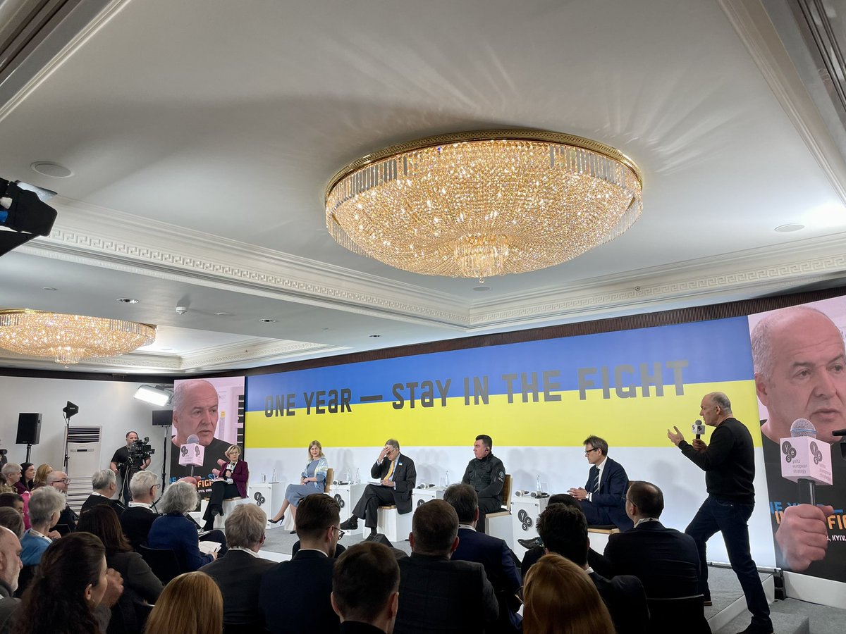 AvOpanasenko's tweet photo. On 24th of February 2023 @yes_ukraine in Kyiv held an informal gathering “One Year - Stay in the Fight”. 
Thinkers, politicians, experts and civil activists openly discussed most crucial topics. 
You can find video recording of the panels here: https://t.co/bM7irCLv4k https://t.co/wRqWZB0967