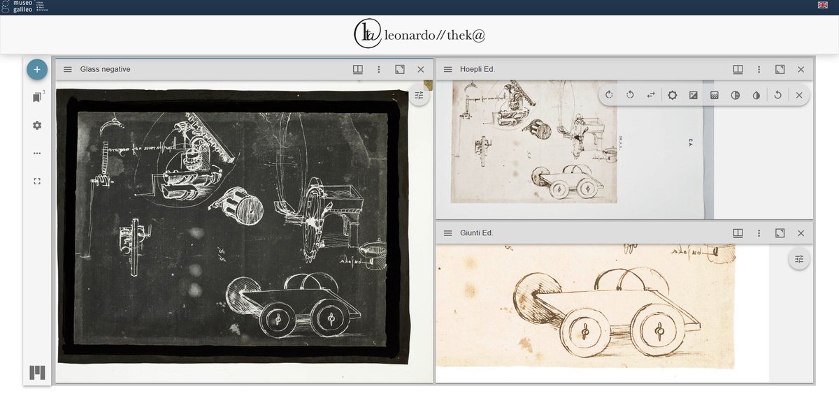museogalileo's tweet photo. As of today, 1 March 2023, the innovative digital repository "Leonardo//Thek@-Codex Atlanticum" is online: an archive that allows consultation of the images and transcriptions of the nearly 1,200 folios of the manuscript.

https://t.co/NK9XxxHIax

#LeonardoDaVinci #Histsci https://t.co/b3k0EQnH9x