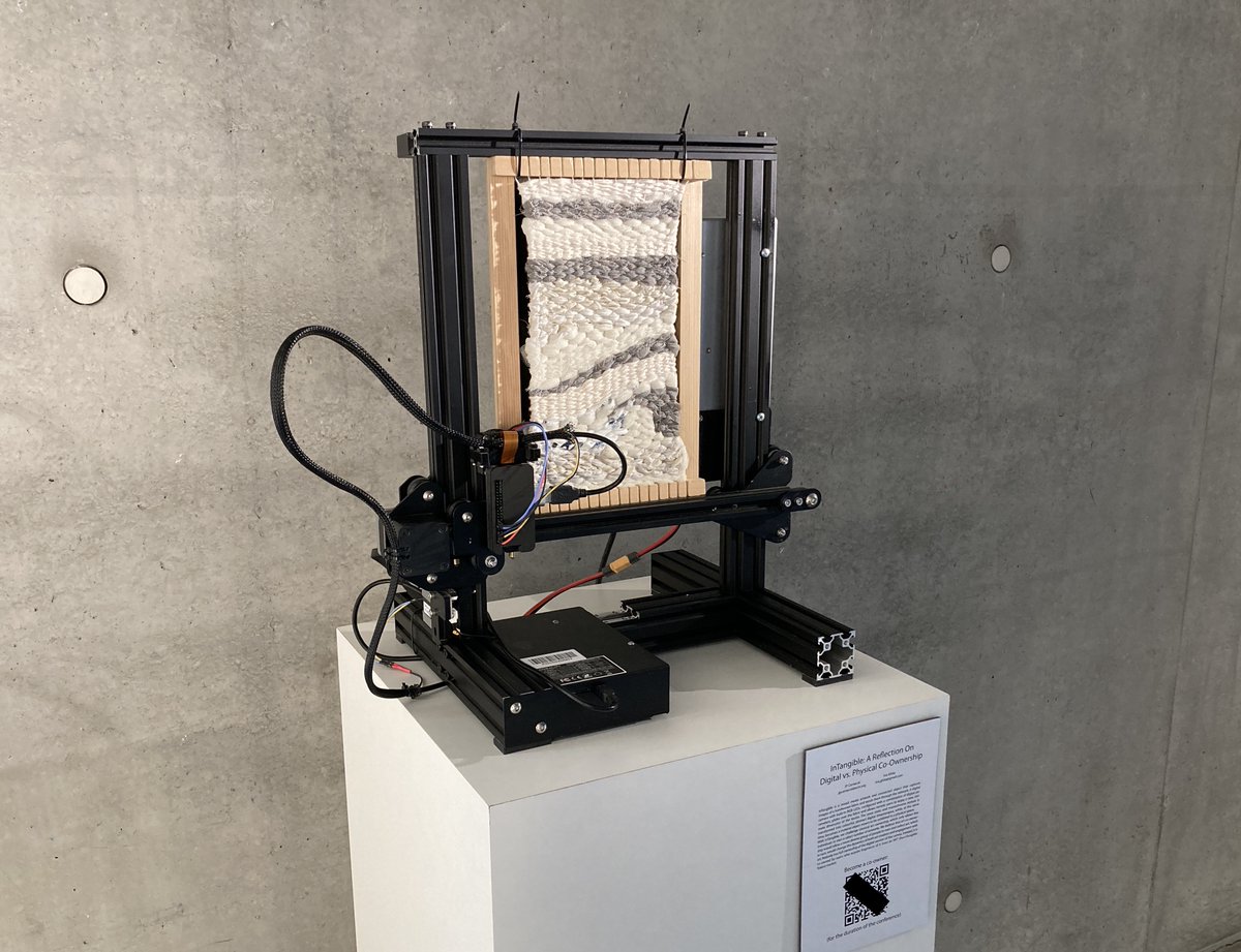 jpcarrascal's tweet image. Last night we presented inTangible at @tei_conf .
inTangible is a mixed-media artwork and connected object that invites the visitor to reflect on digital vs. physical co-ownership and the NFT market.
Paper here: lnkd.in/esZW4qCG
#digital #art #artwork #media #nft #tei2023