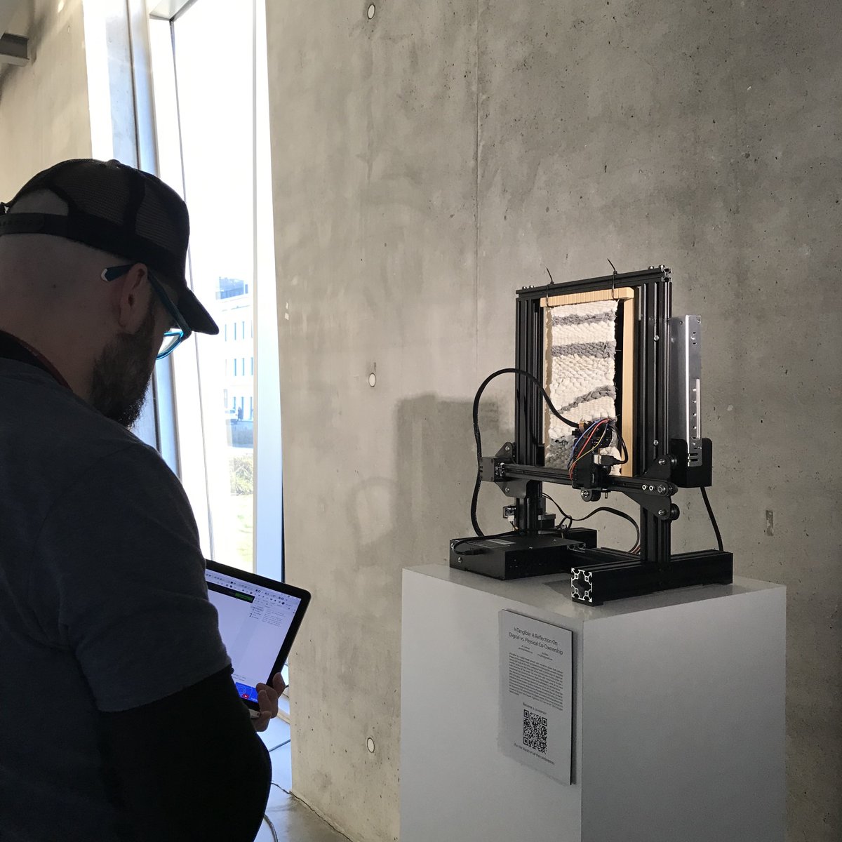 jpcarrascal's tweet image. Last night we presented inTangible at @tei_conf .
inTangible is a mixed-media artwork and connected object that invites the visitor to reflect on digital vs. physical co-ownership and the NFT market.
Paper here: lnkd.in/esZW4qCG
#digital #art #artwork #media #nft #tei2023