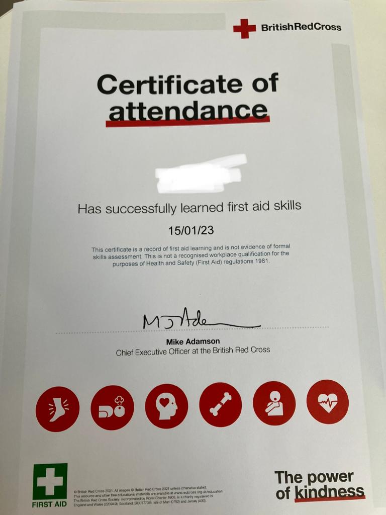 A big round of applause for the incredible young people of Armagh Give &amp; Take who recently completed a First Aid course with <a href="/BRCEducationNI/">British Red Cross -Community Education (N.Ireland)</a> 

We're so proud of their dedication &amp; commitment to learning life-saving skills that will also benefit their communities.