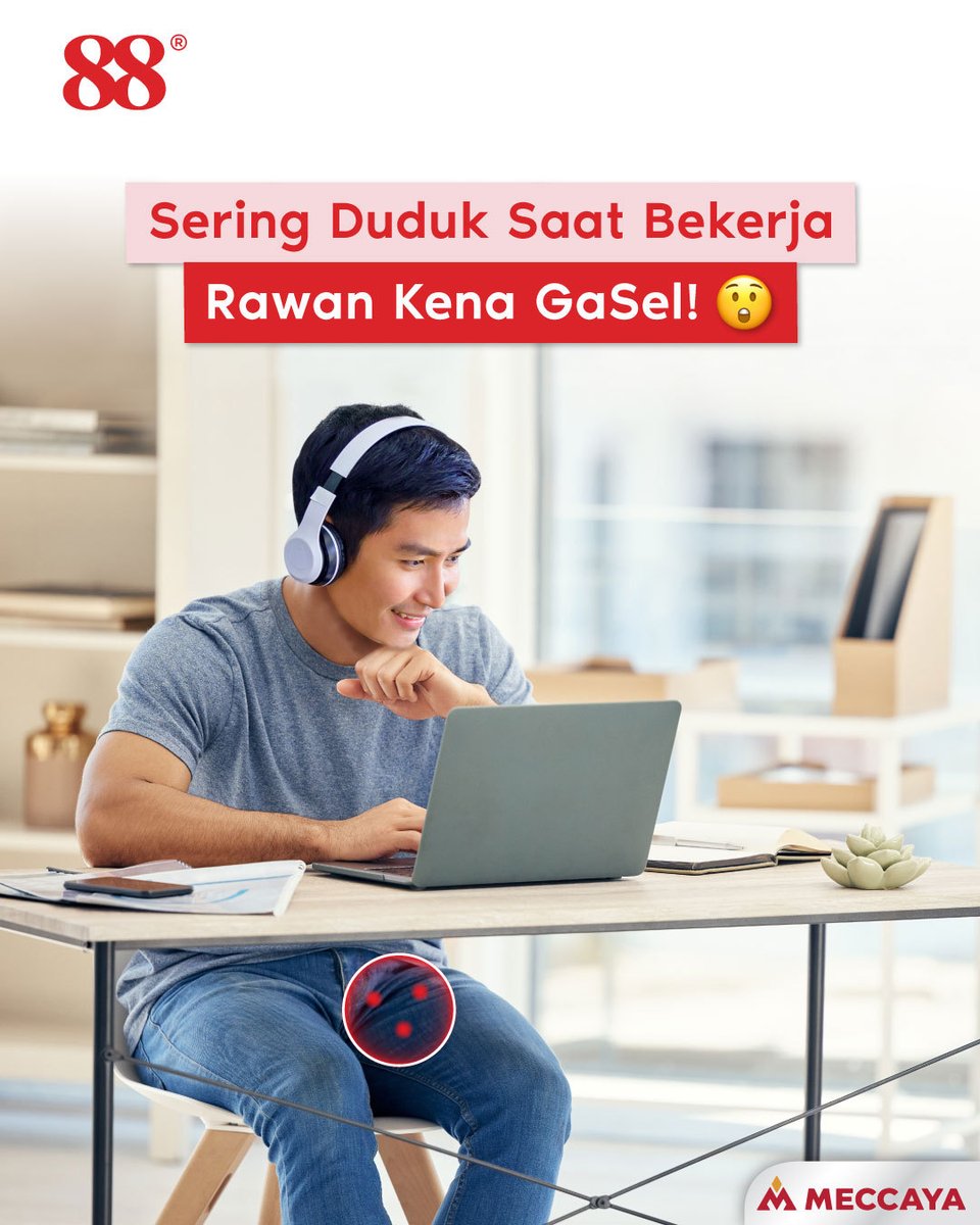 88dermatology's tweet photo. Hayoo… Siapa nih yang males gerak kalo udah #Duduk buat kerja? 🤔
Padahal ini dapat memicu Gatal Selangkangan atau #GaSel loh, infeksi jamur kulit yang ditandai dengan munculnya ruam merah dan gatal yang hebat 😰 https://t.co/YgRWBiCbnL