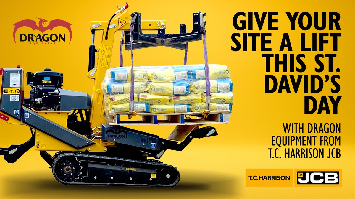 TCHarrisonJCB's tweet photo. Unleash the (Welsh) Dragon this St. David's Day π΄σ §σ ’σ ·σ ¬σ ³σ Ώ With Dragon Equipment π
Browse the range π https://t.co/EfBqhAboPt
@DragonEquipment https://t.co/3w5N9i2EuZ