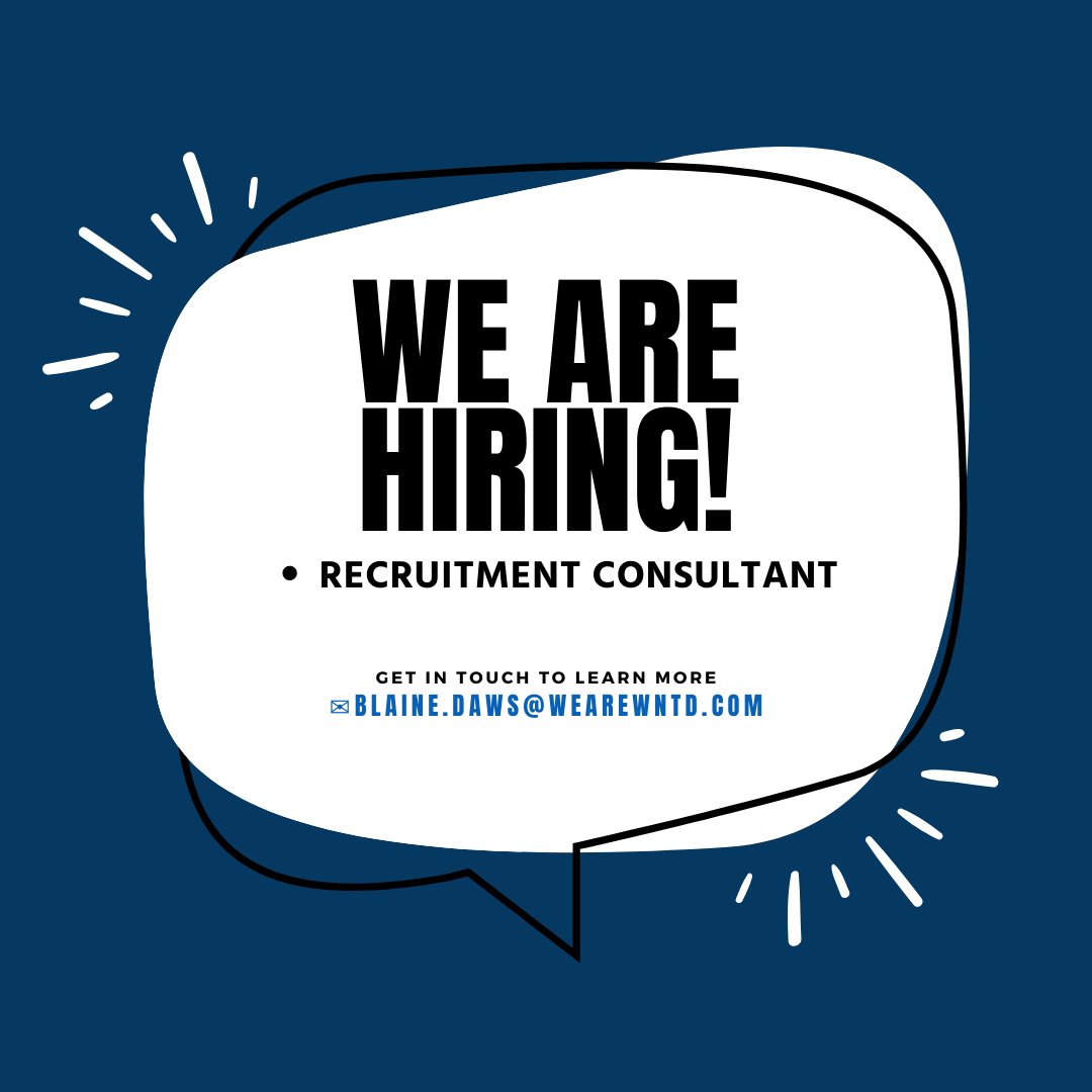 weare_wntd's tweet photo. Based in #Bromley or #London  📍
Flexible salary £28,000 - £35,000

• Minimum of 1 years’ experience within recruitment 
  role in technology

#wearehring #hiringrecruitment #hiringrecruiters #recruitmentconsultant #hiring #jobhunting https://t.co/YaSPR9U8gq