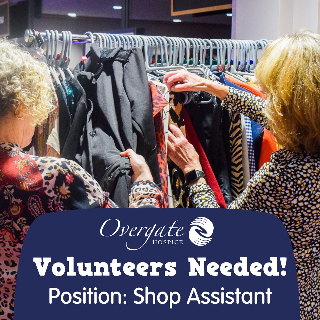 OvergateVolunt1's tweet photo. Do you have a few spare hours a week?
Our shops are looking for volunteers to join their team
Pop in to the shop to find out more or email volunteering@overgatehospice.nhs.uk 
@OvergateHospice @OvergateRetail 
#volunteering #MakeADifference #charity https://t.co/CO2Wpe8Br6