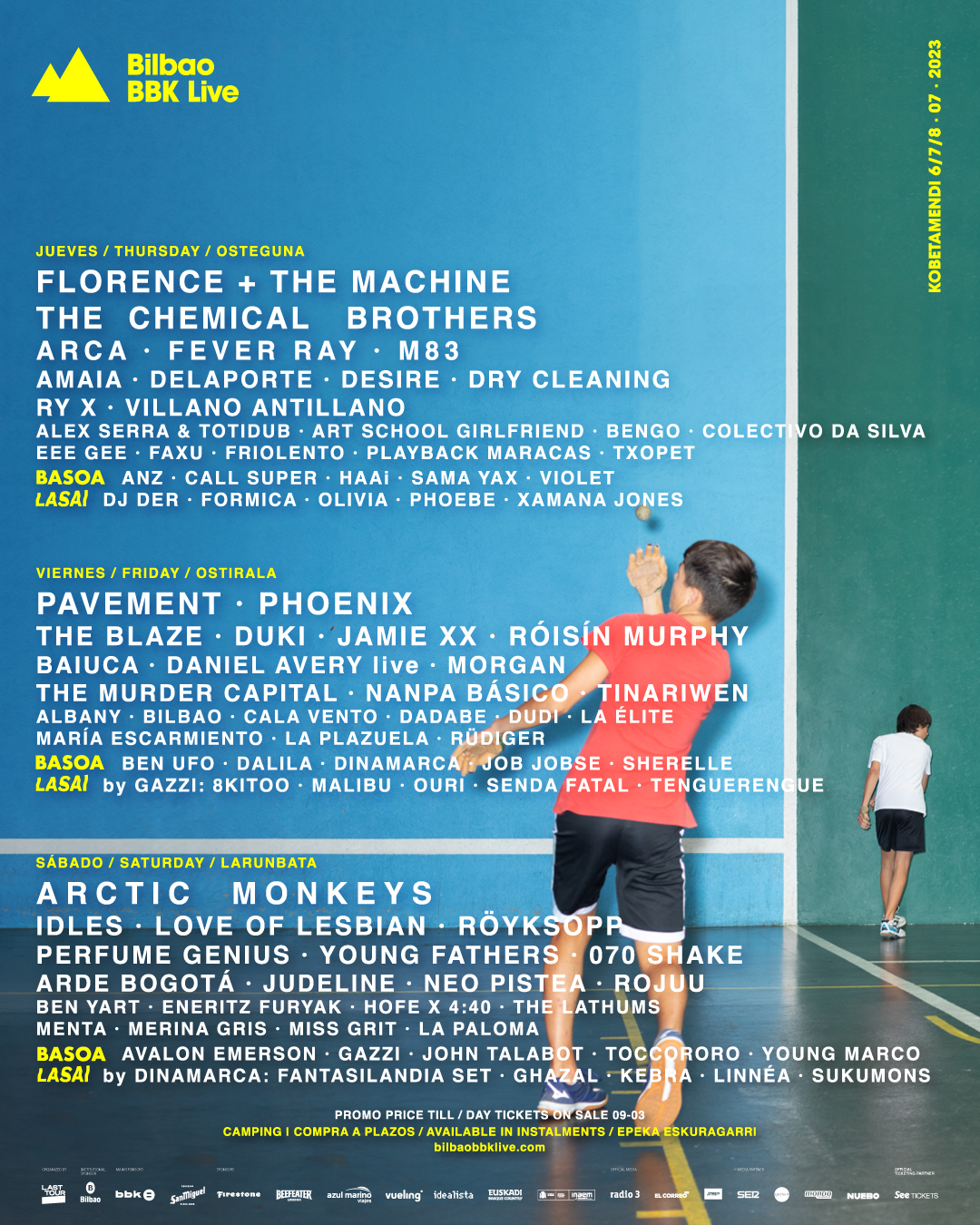 BILBAO BBK LIVE 2023 /// 6-7-8 Julio /// Arctic Monkeys /// Florence + The Machine /// The Chemical Brothers - Página 16 FqIOixDXwAEoTEF?format=jpg&name=large