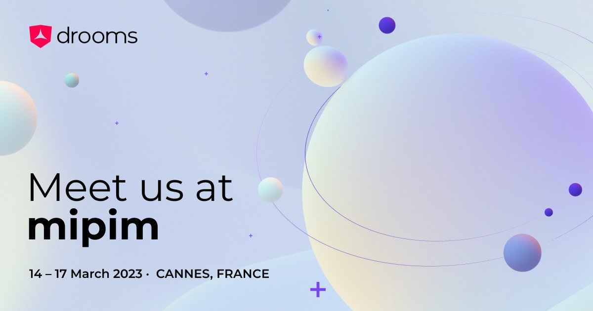 Drooms_Group's tweet photo. 📢 @MIPIMWorld is calling

It’s not business as usual in the real estate industry this year. 

We’d love to meet you in Cannes to discuss how we can help you get ready for the next deal before anyone else is.

Book a time with us at MIPIM 👉https://t.co/QSqAOZmzw8 https://t.co/f2bi3DAEHf