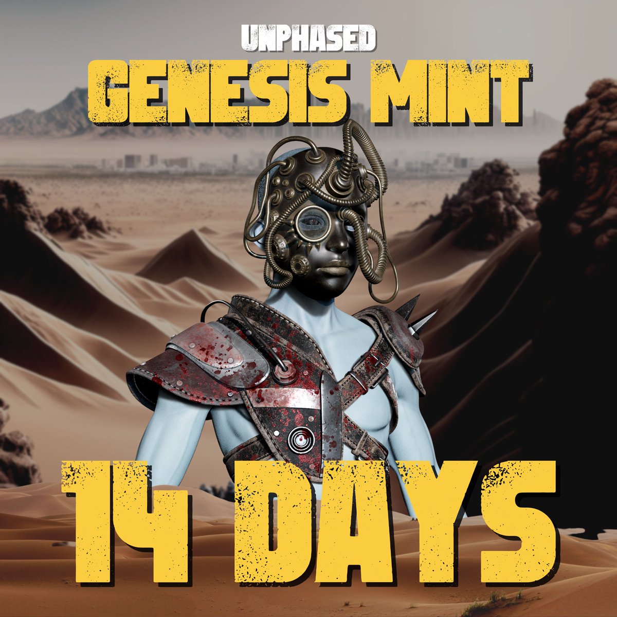 the MARCH of the UNPHASED begins💂🌵

14 days until our GENESIS MINT ⏰

🎟 WL filling up fast 
💲 1000's of ADA in prizes

🔔NOTIFICATIONS ON🔔
ALPHA DROPS incoming

#CNFT #CNFTCommunity