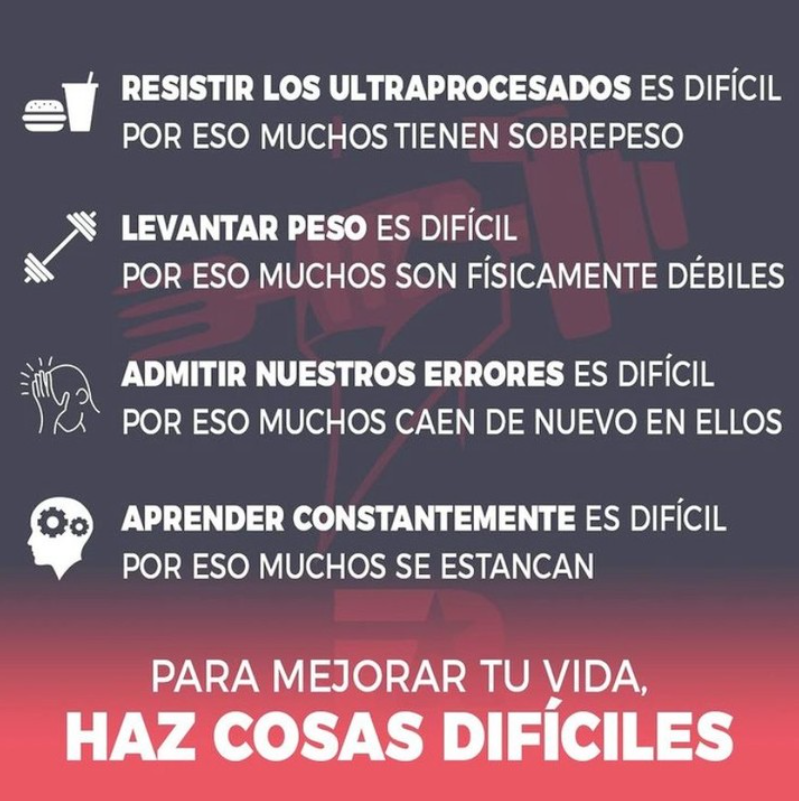 FITrebelde's tweet photo. No desees tener una vida fácil, sino tener la capacidad de hacer cosas difíciles. https://t.co/Xdtt3JQbG8