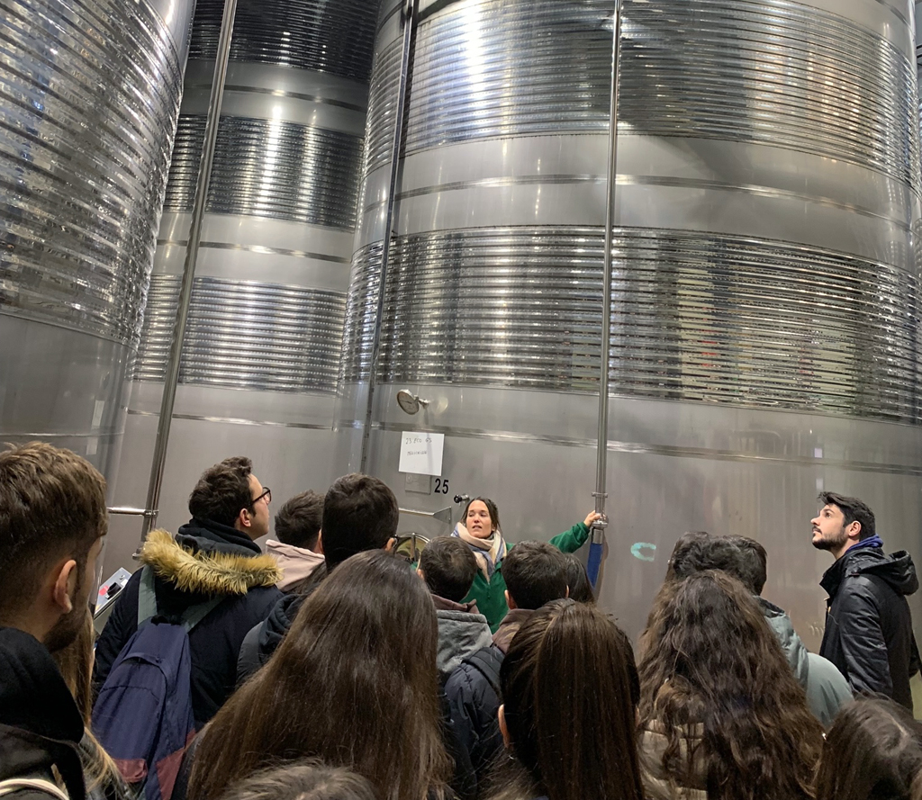 eamnupv's tweet photo. #ActivitatsETSEAMN
👉Els nostres 👨‍🎓👩‍🎓alumnes del grau de #Biotecnología i doble grau #AGRO+#BIO visitaren ahir la bodega @UveRequena per conèixer la planta i procès d´el·laboració del cava D.O, la #depuradora♻️ i fer una cata dels seus productes.
👏Moltes gràcies per l´acollida! https://t.co/uU57y2qW80