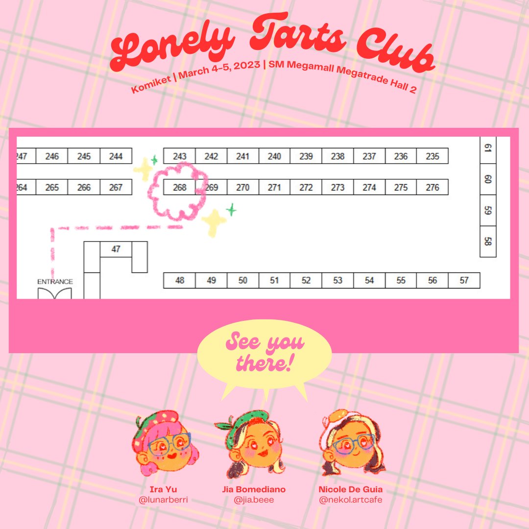 🥧 Sweet art, baked fresh by the Lonely Tarts Club @ March Komiket # 268 🥧 

🍓 <a href="/lunarberri/">lunarberri saw hobi 💜🌻</a>
🍃 <a href="/jia_beee/">Jia B 🐝</a>
🍳@/nekol.artcafe @artofnekol

🥐 See you soon! 🥐