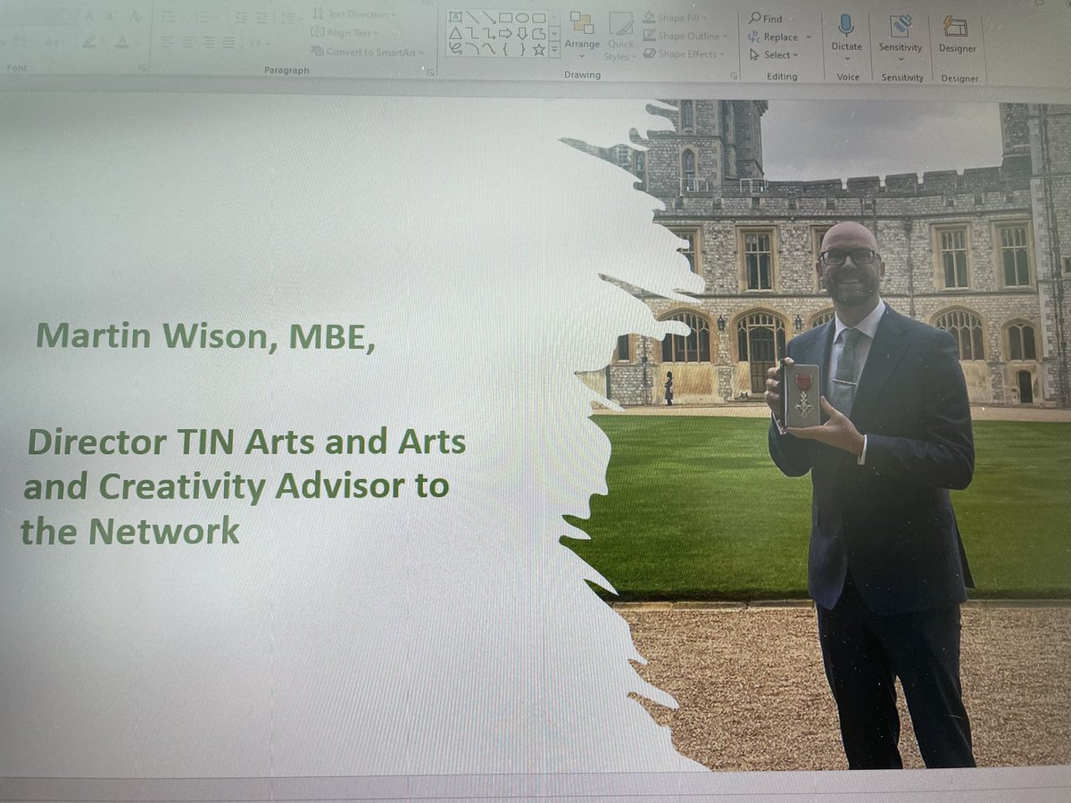 @Tinarts Martin Wilson who collected his MBE yesterday is now sharing how STAR 1 evolved into STAR 2 before we explore how we can encourage multiple new 🌟 projects to benefit more young people and families. #shareandspread #artsforall #narrowthegap @laurarcase @eliotsmithdance