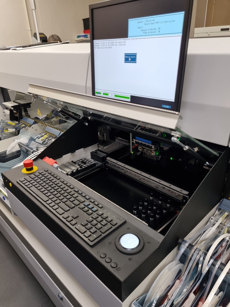 RVLKent's tweet photo. Starting March how we mean to go on, by investing in technical equipment! Stunning new MyCronic MY300-DX SMT machine has arrived to expand capacity &amp; capability for existing customers &amp; future ones. Visit us to find out more. #electronicsmanufacturing #madeintheUK #manufacturing https://t.co/cOKcxzuWq7