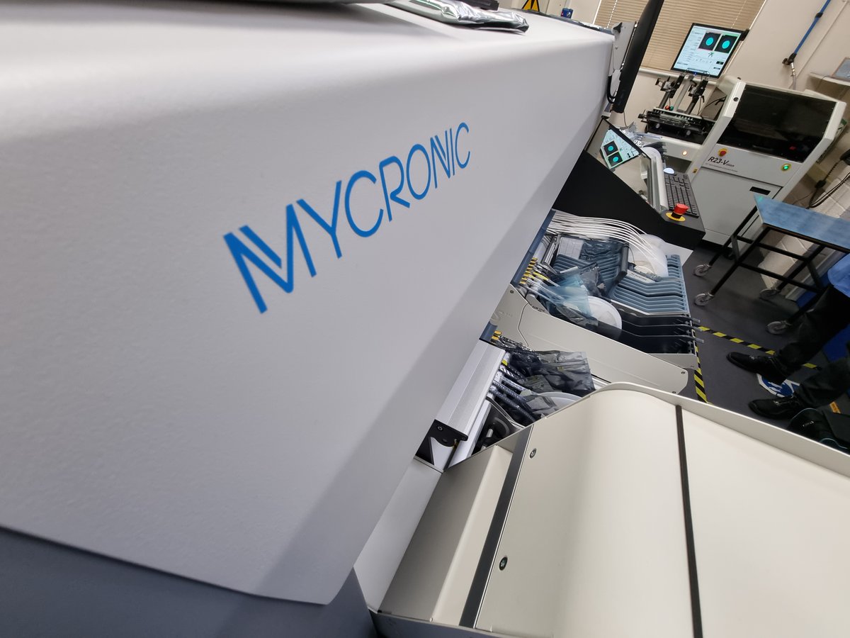 RVLKent's tweet photo. Starting March how we mean to go on, by investing in technical equipment! Stunning new MyCronic MY300-DX SMT machine has arrived to expand capacity &amp; capability for existing customers &amp; future ones. Visit us to find out more. #electronicsmanufacturing #madeintheUK #manufacturing https://t.co/cOKcxzuWq7