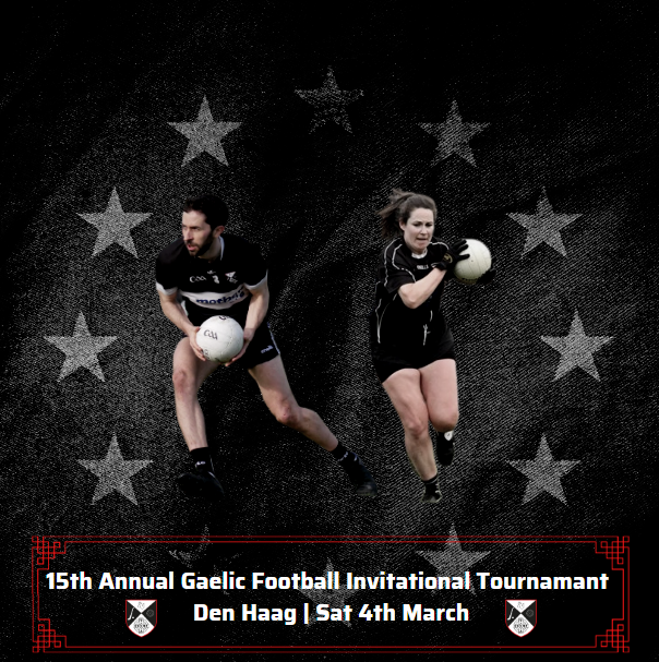 Best of luck to both of our football squads as they return for the 15th Annual Gaelic Football Invitational. This is a great weekend ran by <a href="/denhaaggaa/">Den Haag GAA Club</a>. Promises to be mighty craic with continental silverware on the line

#JonnyHillsStag #ConqueringAllOfEurope #NoPortoNoParty