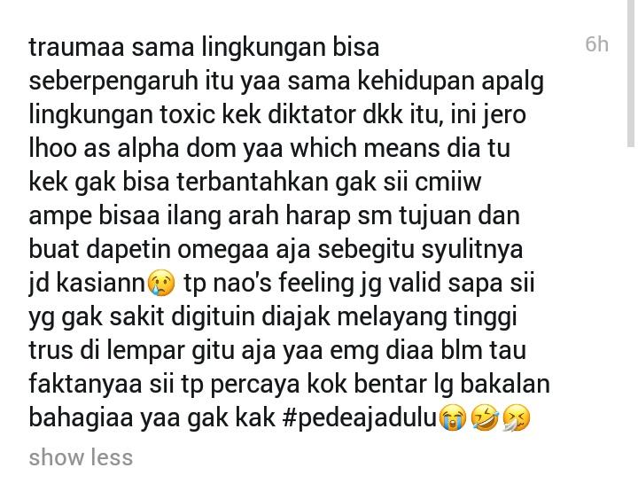 purpleelilac's tweet photo. Thissss!
Ini alasan gue bilang kalo karakter paling menyedihkan dalam cerita ini ya sang Laksamana Jero.
#CAtell https://t.co/PRRRLezFIP