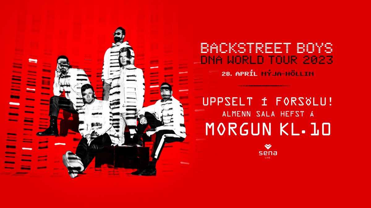 Allir miðar sem voru í boði í forsölu eru uppseldir, enn er hægt að kaupa miða þegar miðasala hefst á morgun, fimmtudag, kl. 10 og er þá allra síðasta tækifæri til að tryggja sér miða á tónleikana.

Allt um tónleikana á senalive.is/bsb
