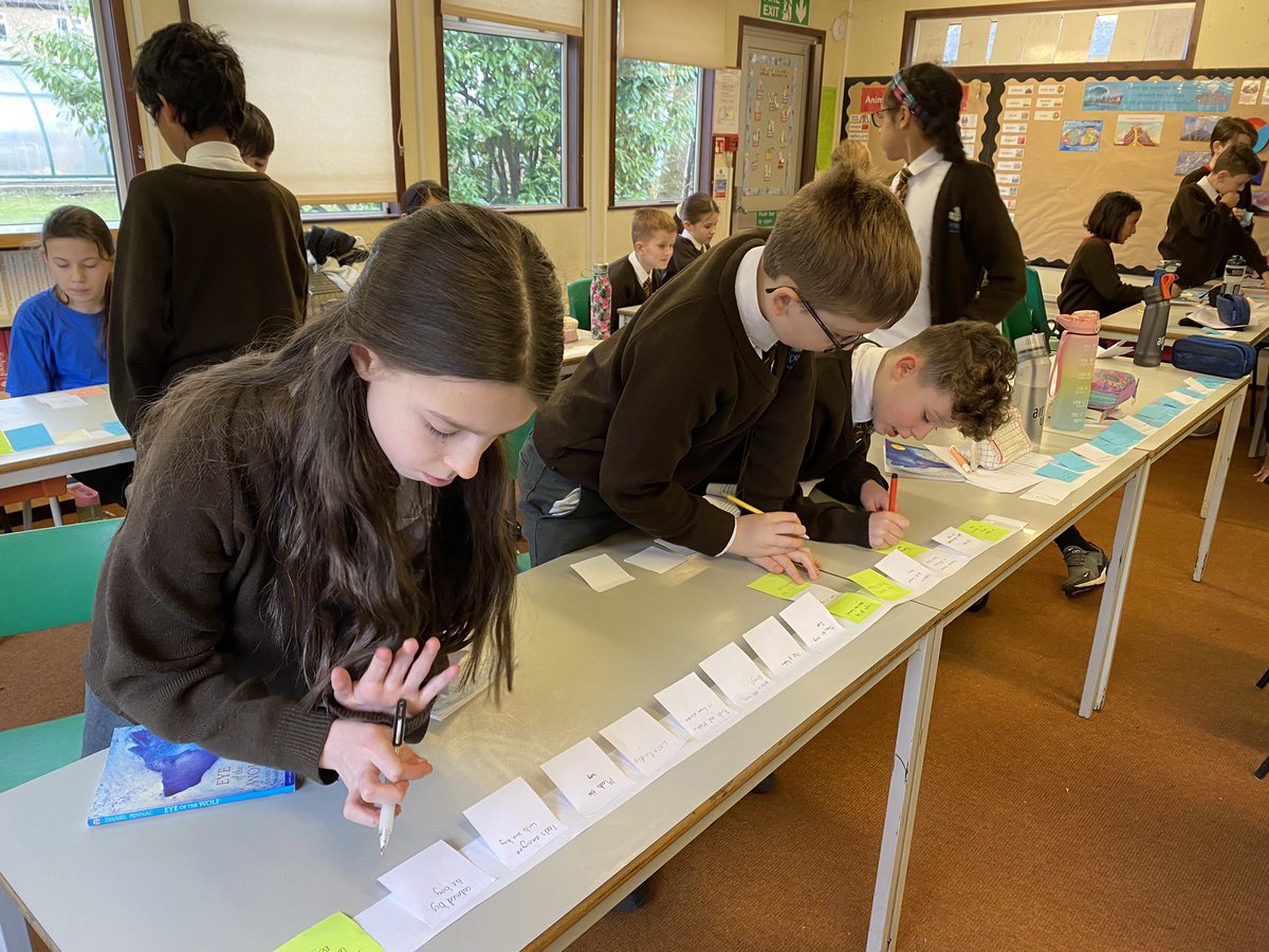lady_bankes's tweet photo. #Year6 have been working on timelines in stories with flashbacks #English #EyeOfTheWolf #TeamLB https://t.co/qFbqSNKzPp