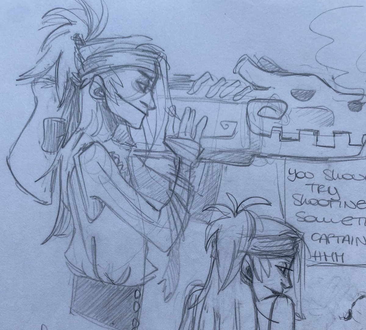 Aaron_Sasori's tweet photo. I’m late Ik🙄 I’ve done this like a month ago in reality cause I liked the pirates idea.
Sasori is the captain of the ship and instead of a parrot he has his scorpion Hiruko on his shoulder✋🏻
Deidara’s the shooter :)
#SasoDeiWeek2023 #sasodei https://t.co/F3yCKcg5zm