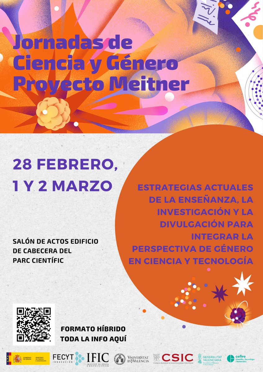 📢 ¡Esta tarde tenemos la 2ª SESIÓN de las Jornadas de Ciencia y Género de Proyecto Meitner!
 
⏰A las 17h
📍Hoy ONLINE

👁‍🗨¡OJO! Hemos actualizado el horario para reducir el tiempo de descanso y acabar un poquito antes. Consulta el nuevo horario 👇

Os esperamos!
#JornadasMeitner
