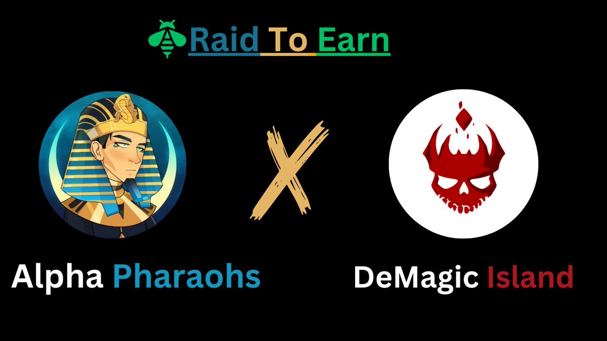 DeMagic Island (@demagicisland) on Twitter photo We are proud to announce that we have partnered with <a href="/AlphaPharaohs/">Alpha Pharaohs - No1 Marketing Platform on Solana</a> to implement the raid to earn system. Starting today, you can order Comments, Likes and RT from real members at: demagic.tombraid.app We are proud to announce that we have partnered with <a href="/AlphaPharaohs/">Alpha Pharaohs - No1 Marketing Platform on Solana</a> to implement the raid to earn system. Starting today, you can order Comments, Likes and RT from real members at: demagic.tombraid.app