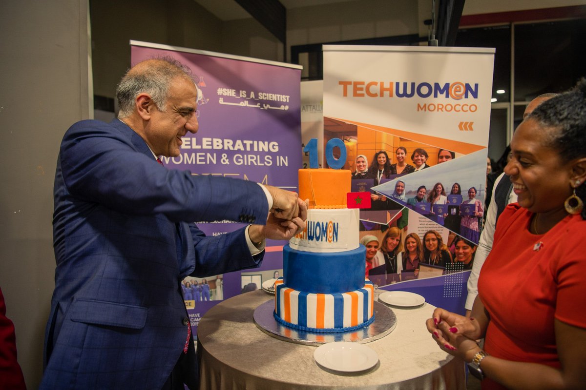 We are celebrating the 10th anniversary of #TechWomen, the premier U.S. government exchange and mentorship program for women to pursue careers in STEM fields. 1/3

#DecadeofEmpowerment #InclusiveSTEM #She_Is_A_Scientist