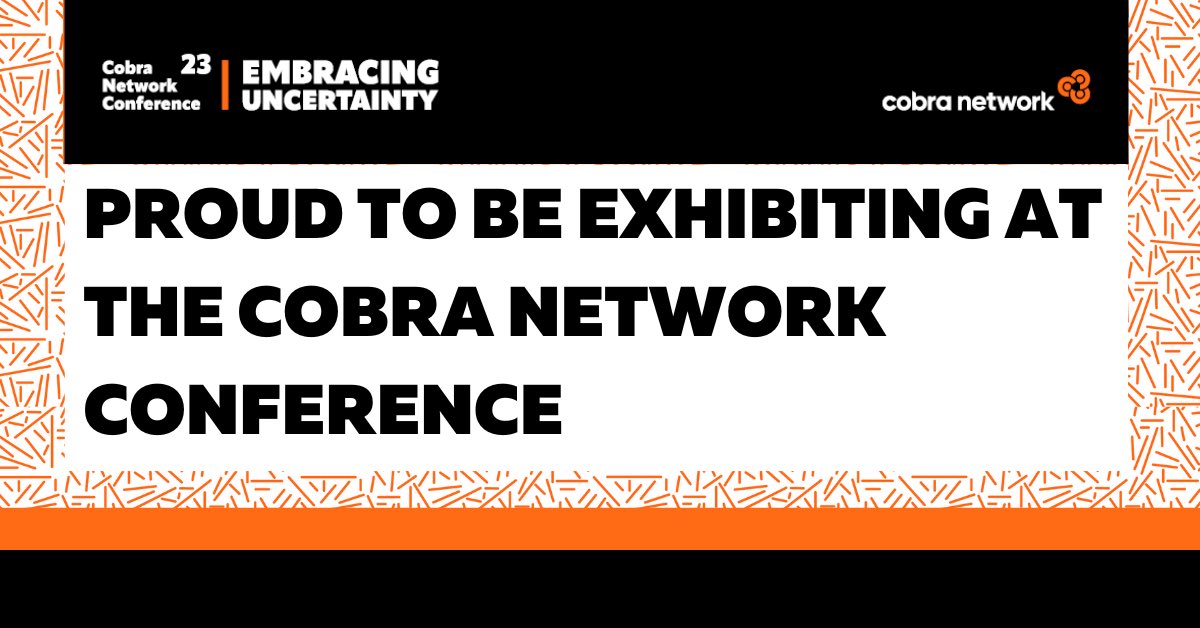 We are excited to announce we will be exhibiting at the upcoming @COBRA_Network Conference at the Belfry on the 8th March.

We are looking forward to launching our partnership with Cobra Network and helping to support it's partners growth plans.