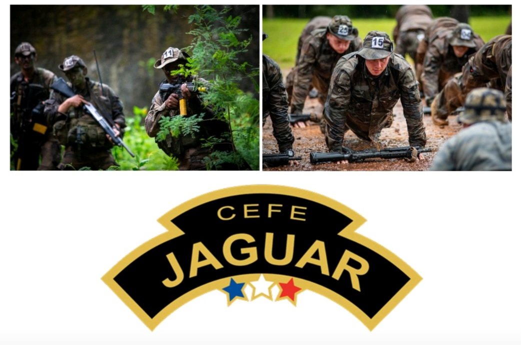 LegionEtrangere's tweet image. Début du stage Jaguar au Centre d'entraînement en forêt équatoriale #CEFE en Guyane. 40 stagiaires, dont 3/4 d'étrangers, vont durant 8 semaines se confronter à la jungle et aux entraînements les plus rugueux. Objectif: se perfectionner au combat en jungle, niveau chef de section