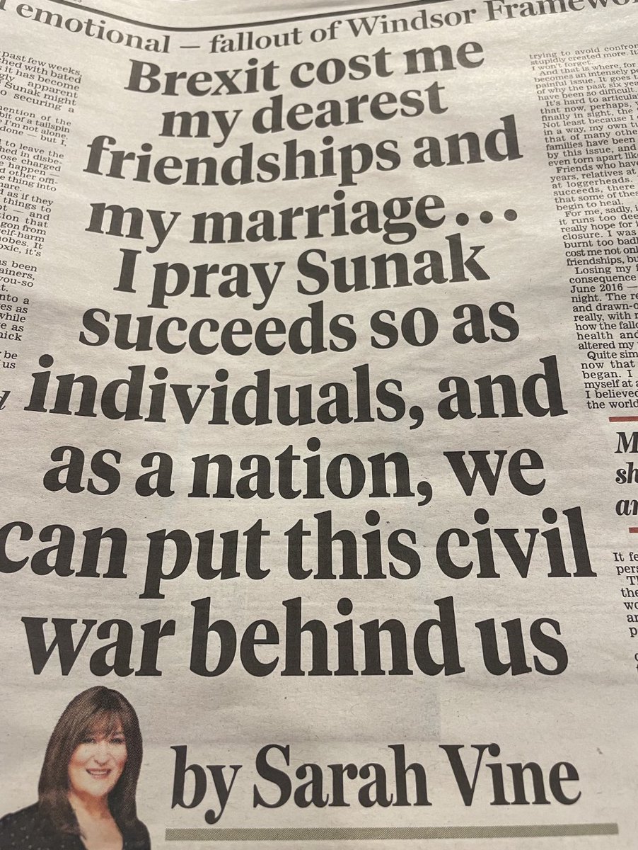 A growing number of Brexiteer Brexit Victims are breaking cover and demanding your sympathy. Today it's Sarah Vine.