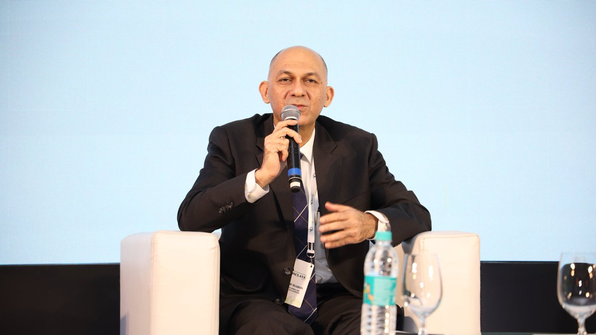 IndianVCA's tweet photo. The #IVCAConclave featured an engaging fireside chat between Shahzad Madon of Nippon Life India Asset Management (Singapore) Pte. Ltd, @vukks of @_NorthernArc, @Hollaand of @Avendus, and @PoddarNisha of @CNBCTV18News. 
Thank you, panellists, for sharing your insight! https://t.co/BVQ167MXuS