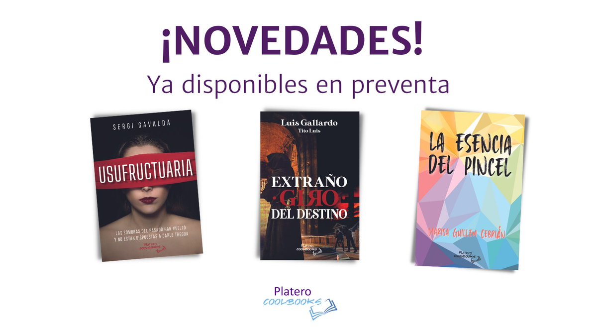 PlateroEditora's tweet photo. NOVEDADES EN WEB 💜

⚠️Ya disponibles en preventa

https://t.co/W8rOrKKBLz

#plateroeditorial #platerocoolbooks #novedadesplateroeditorial https://t.co/iQC0IGEl3p