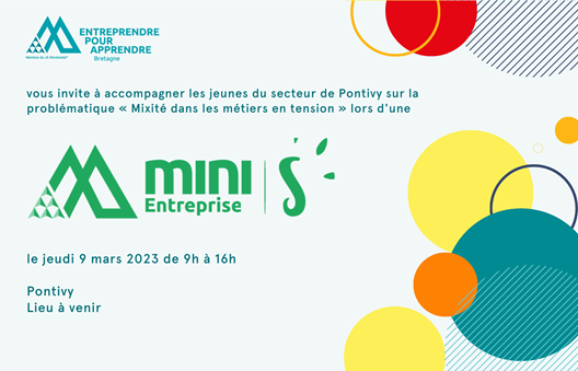 La Mini-Entreprise S réunit pendant une journée un groupe de jeunes pour relever un défi autour d’une problématique proposée par un partenaire.

Devenez Mentor ou Jury, le 9 mars sur Pontivy : forms.gle/qeMKB7q9AtrTLQ…

#jeunesse #Pontivy  #ensemble
