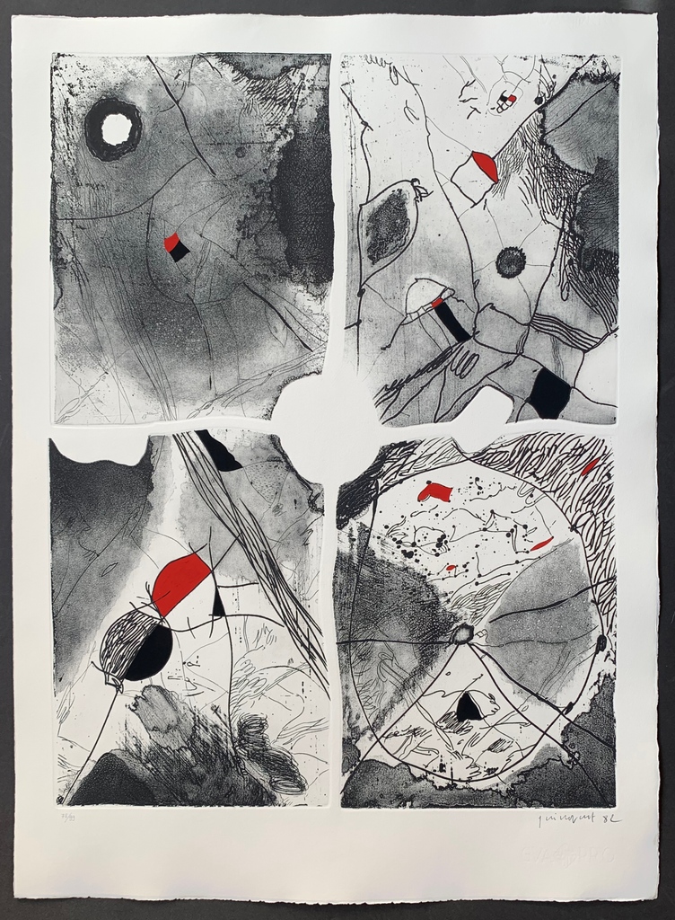 Josep Guinovart
"Sin Título"
Grabado al Aguafuerte
Año: 1982
Dimensiones: 76 x 56 cm
Tirada de 99 ejemplares
Firmada, fechada y numerada a mano

Más información: bit.ly/3MUgnLP