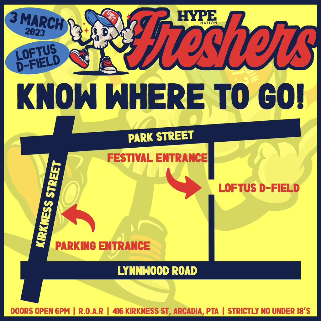 TuksFM1072's tweet image. 2 days left!!! Make sure you have your tickets for FRIDAY🔥🔥 Some general info for #Freshers2023 are listed here!! Also a guide on where to go✨ Tickets are 75% sold out ❌ Grab your hands on them while you still can🤩🤩