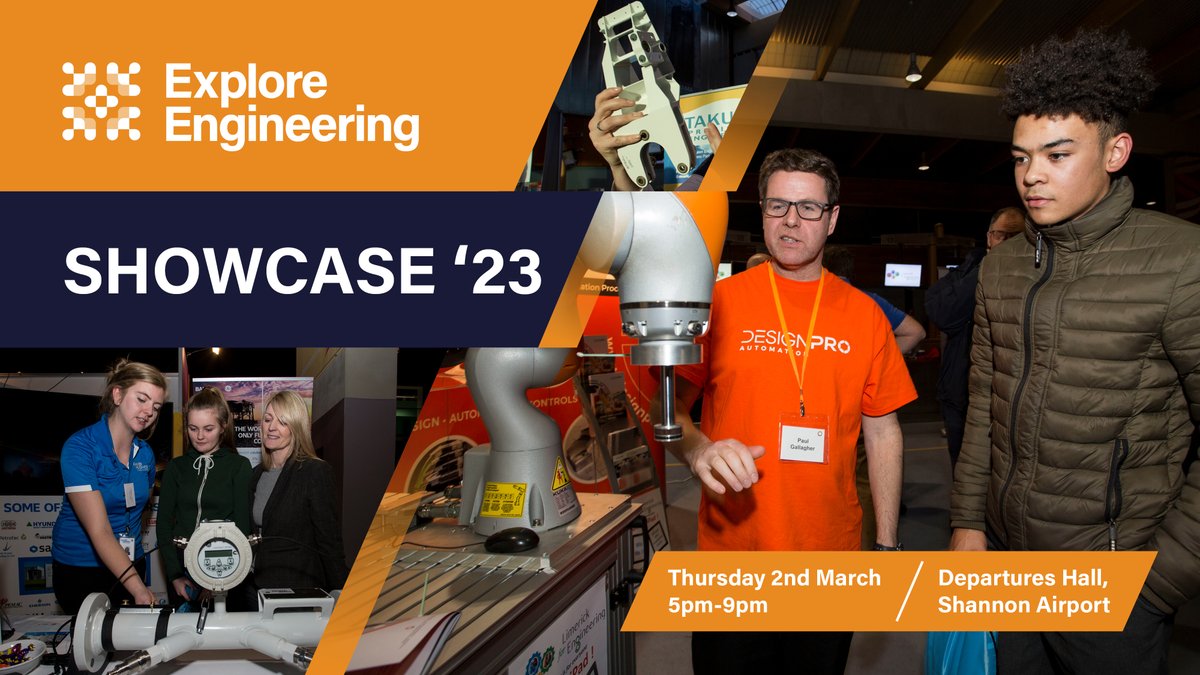 IDEAMCluster's tweet photo. Only 1 more day to go until the #ExploreEngineering Showcase 2023!

Visit us and many more inspiring engineering organisations tomorrow:

📅 Thursday, 2nd March, 5pm-9pm
📍 Shannon Airport
🚗 Free event, open to all, free parking available!

More info: https://t.co/mQ49QplFdX https://t.co/OvU1pxWXdh