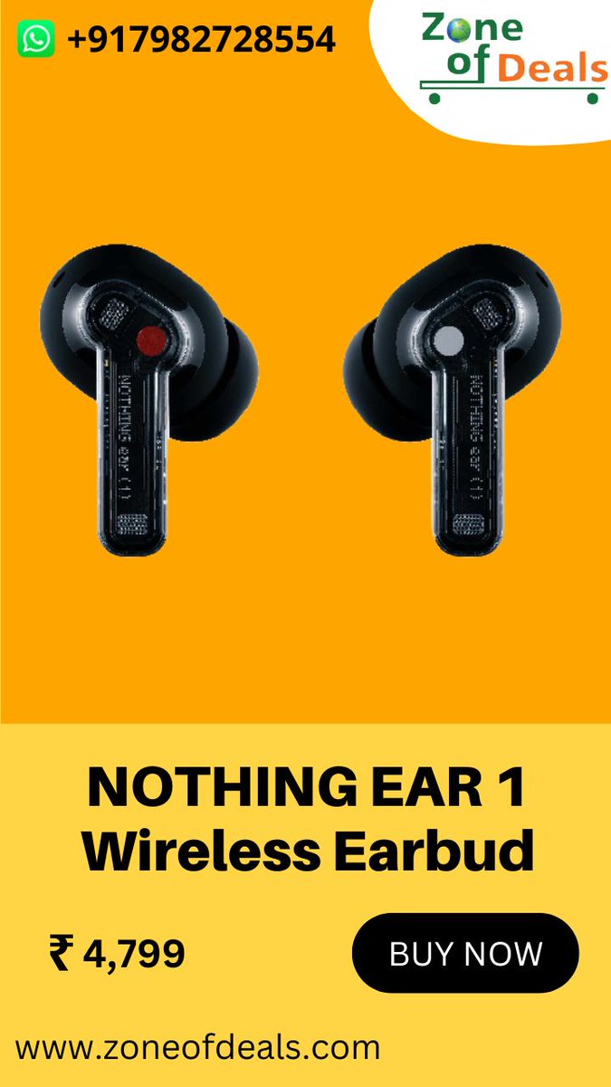Nothing Ear 1 Wireless Earbud Refurbished Excellent New Condition. 
COD Also Available.
Safe Shipping Through Reputed Courier Services.
#neckbandearphones #unboxed #openboxgadgets #infinityglide120 #jblneckband #jblearphones #jblearphone #jblearbuds 
#refurbishedmobiles #jblear